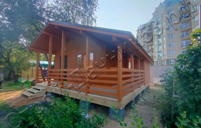 4 Брусовой дом ОД-46, 7х8м, 56 М², Московская область, Красногорский район, п. Ильинское-Усово. (2)